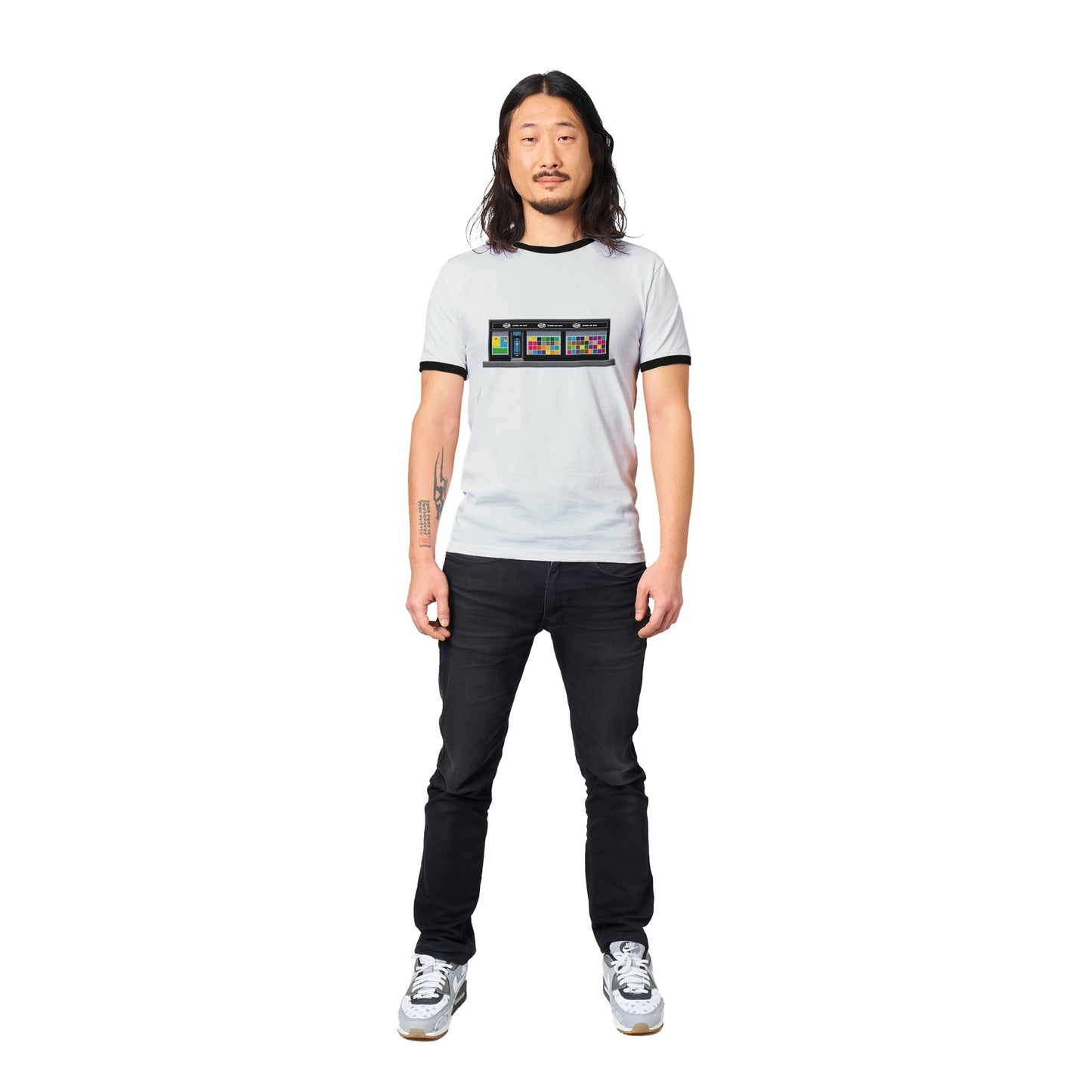 Sleeves Record Shop Unisex Ringer T-shirt