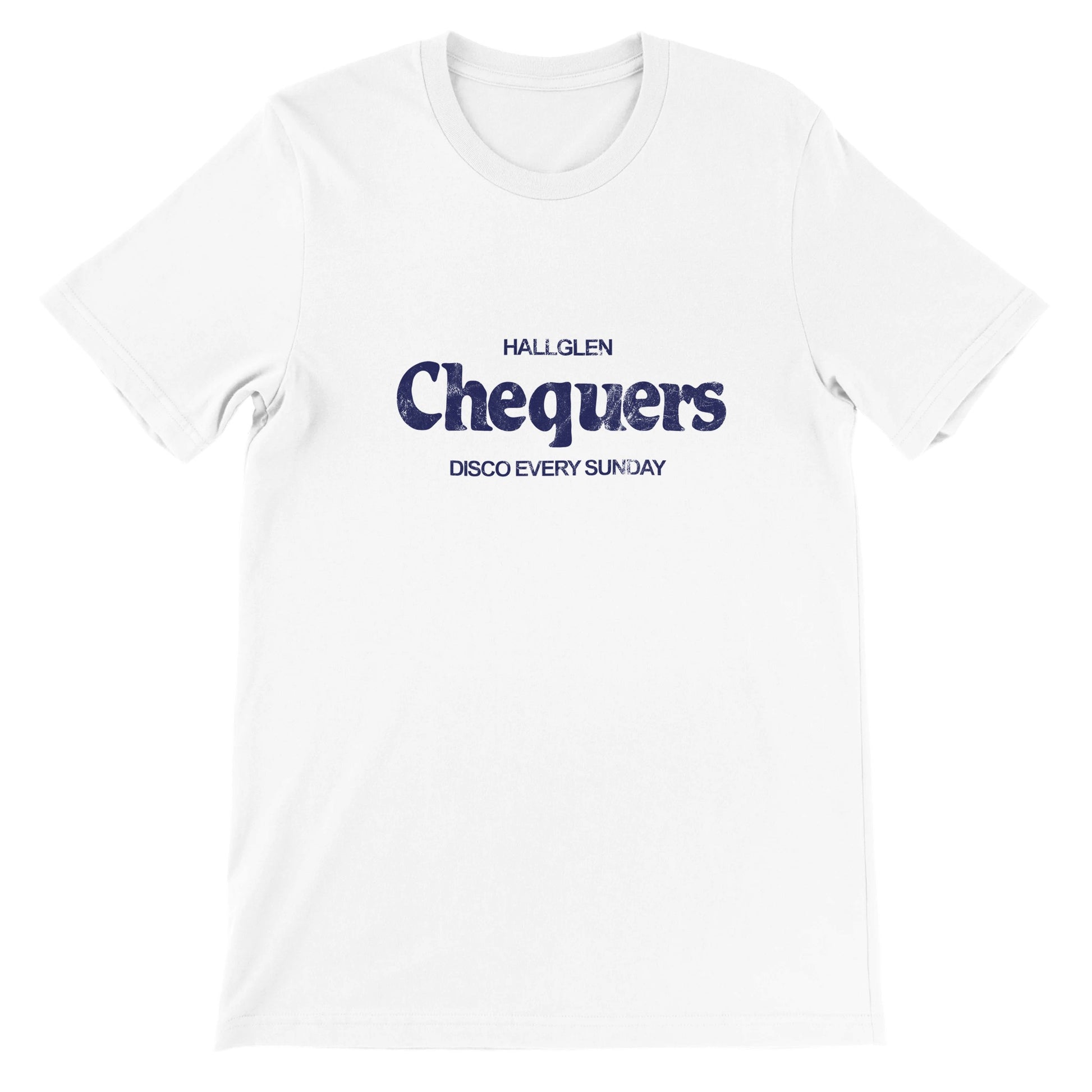 Chequers Hallglen White T-shirt – The Falkirk Collection